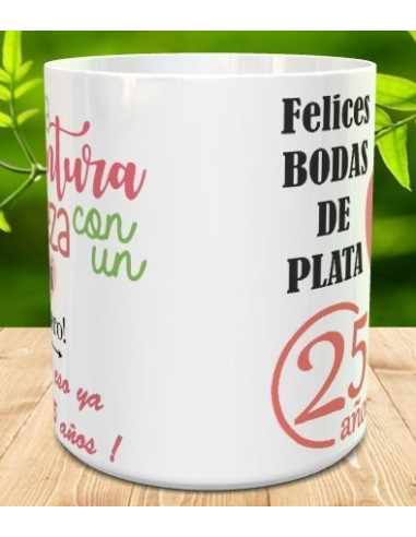 Taza bodas de plata