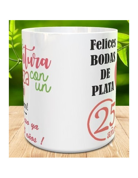 Taza bodas de plata