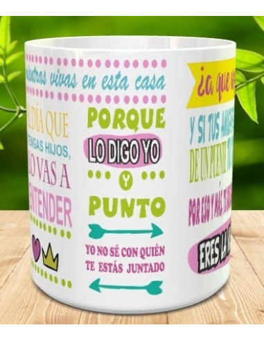 Taza frases divinas de mama