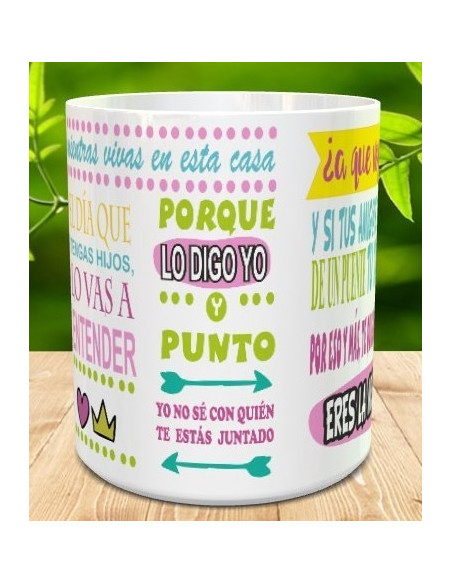 Taza frases divinas de mama