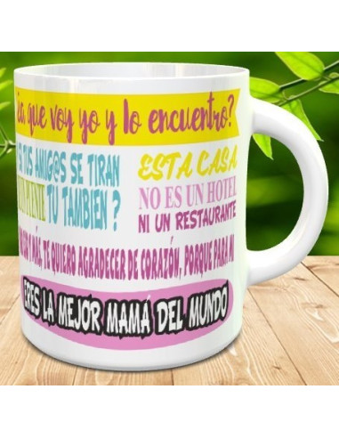 Taza frases divinas de mama