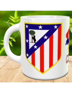 Taza Athletico de Madrid con nombre