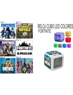 Reloj despertador FORTNITE con luz de colores 2