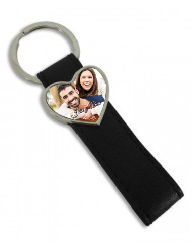 Llavero ovalado de aluminio