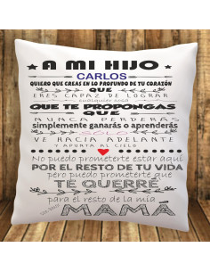 Cojín A mi hijo - mamá