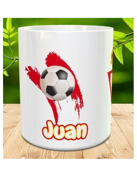 Taza Sporting Gijón con nombre