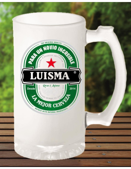 Jarra cerveza heineken