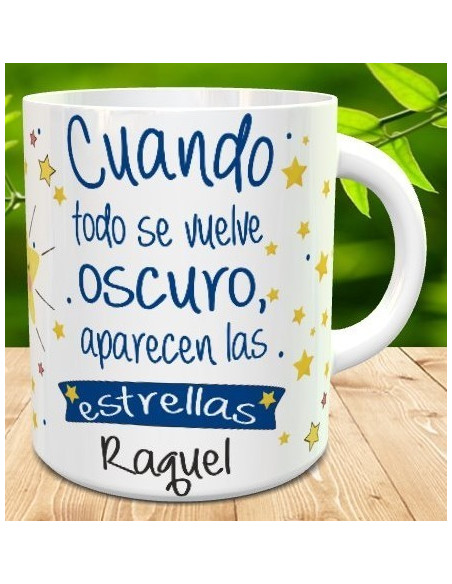 Taza cuando todo se vuelve oscuro...
