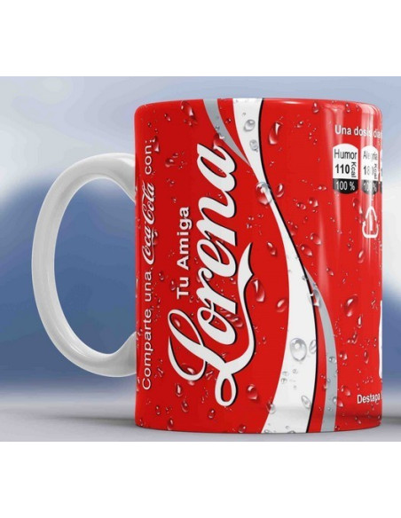 Taza Coca-Cola personalizada