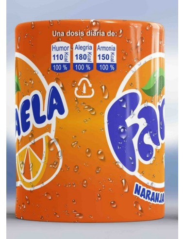 Taza FANTA personalizada