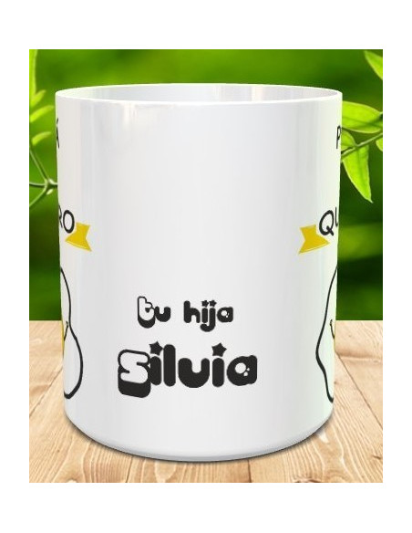 Taza Papa te quiero un huevo
