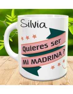 Taza quieres ser mi madrina