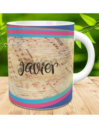 Taza personalizada I LOVE MUSIC