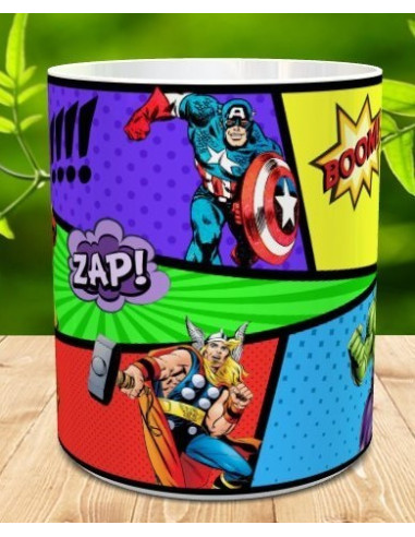 Taza super héroes