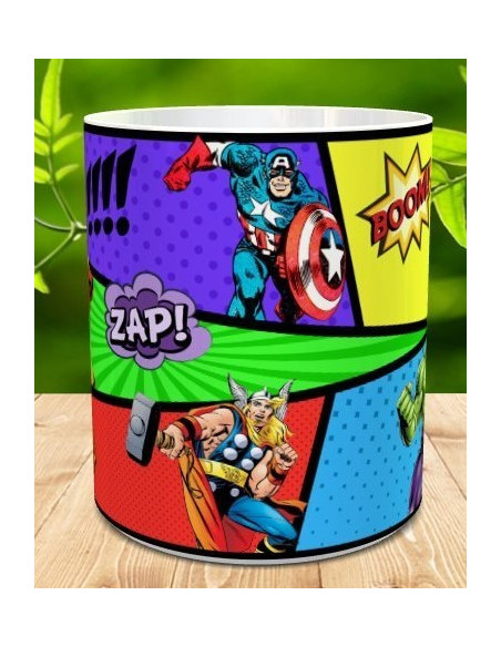 Taza super héroes