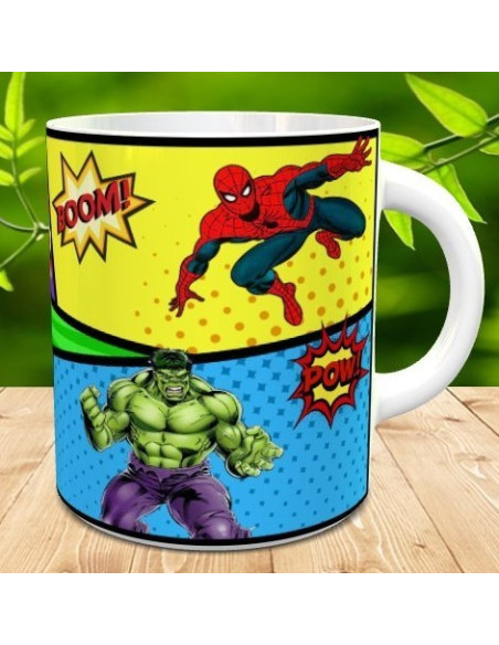 Taza super héroes