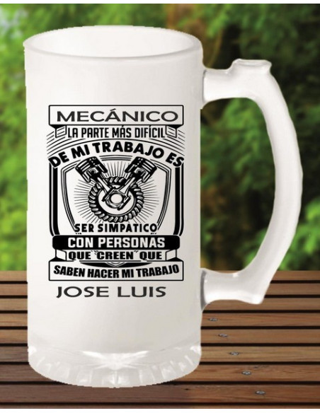 Jarra cerveza mecánico