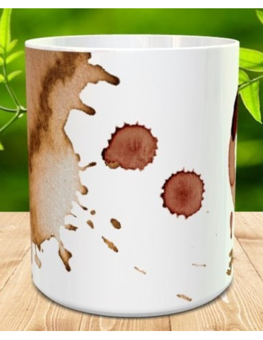 Taza sucia de cafe