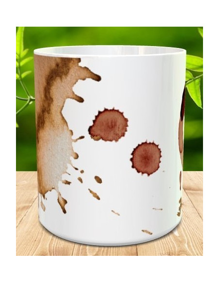 Taza sucia de cafe
