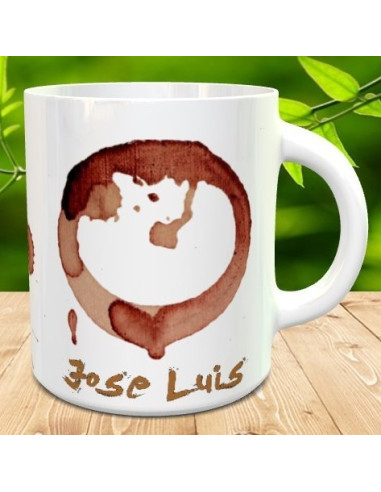 Taza sucia de cafe