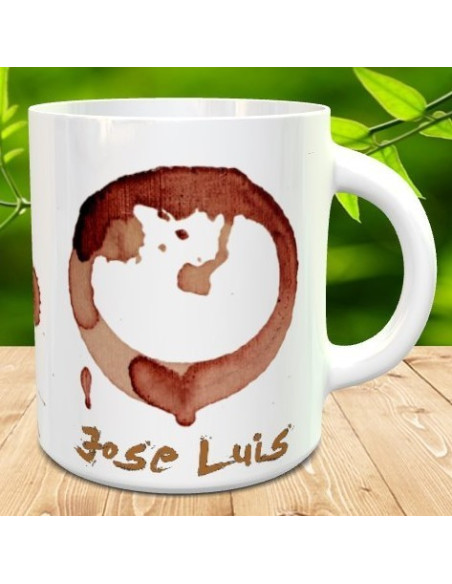 Taza sucia de cafe
