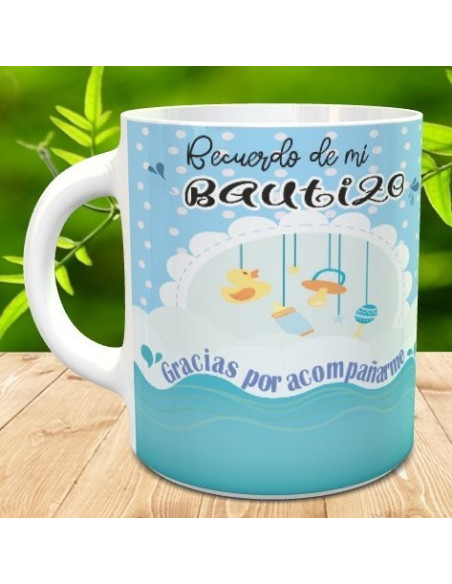 Taza recuerdo bautizo
