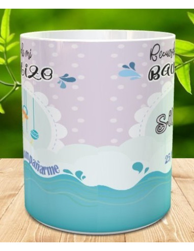 Taza recuerdo bautizo