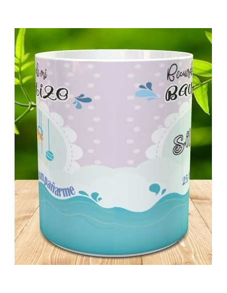 Taza recuerdo bautizo