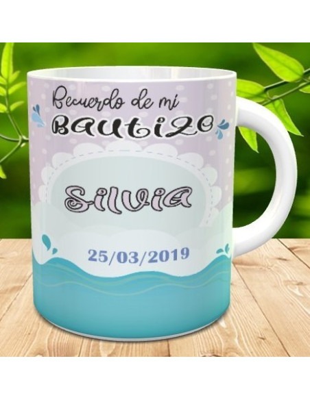 Taza recuerdo bautizo