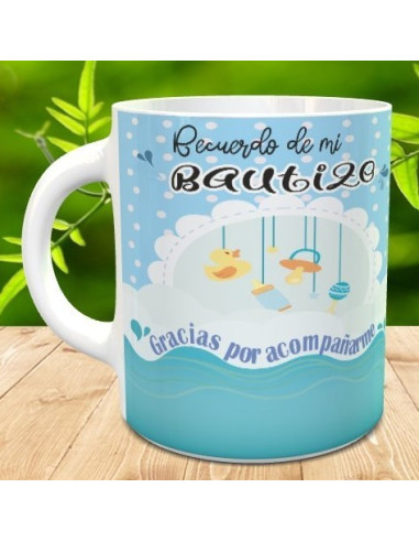 Taza recuerdo bautizo