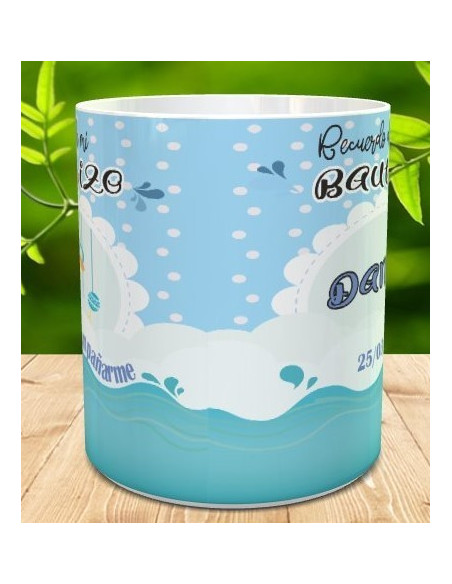 Taza recuerdo bautizo
