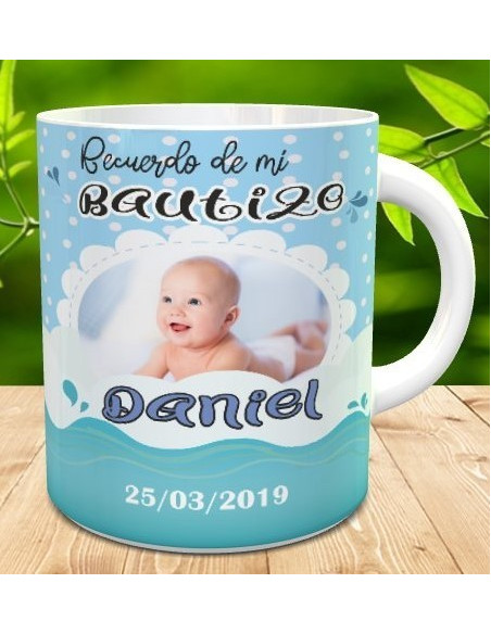 Taza recuerdo bautizo