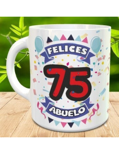 Taza feliz cumpleaños ABUELO/ABUELA