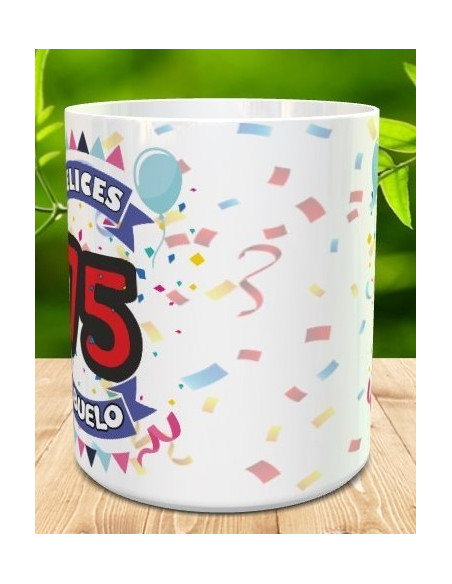 Taza feliz cumpleaños ABUELO/ABUELA