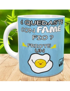 Taza friote un huevo