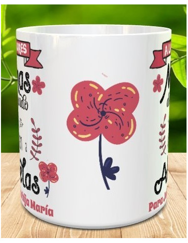 Taza Las mejores mamás ascienden a abuela