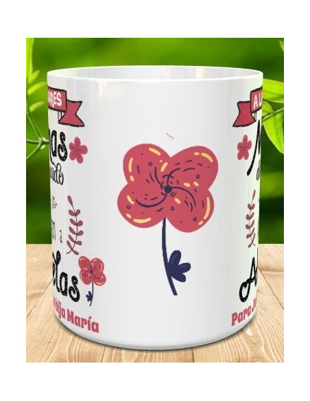 Taza Las mejores mamás ascienden a abuela