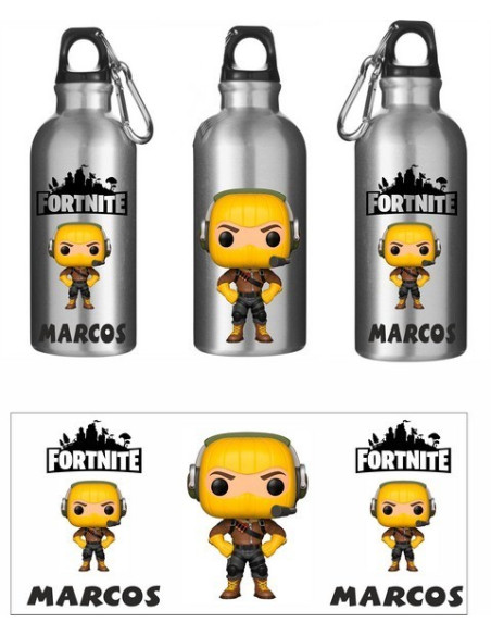 Cantimplora de aluminio con tapón de rosca