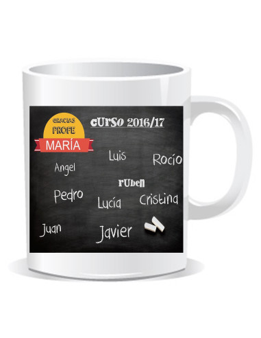 Taza gracias profe alumnos