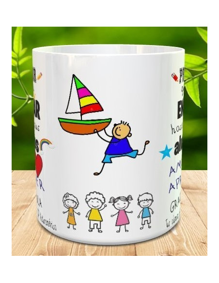 Taza regalo profe de Infantil