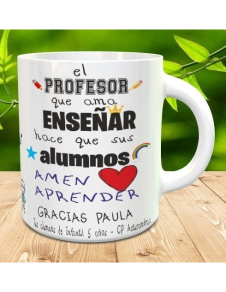 Taza regalo profe de Infantil