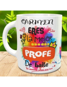 Taza regalo profe de baile