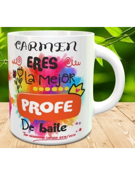 Taza regalo profe de baile