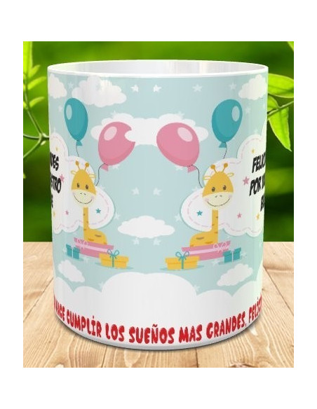 Taza felicidades por vuestro bebe