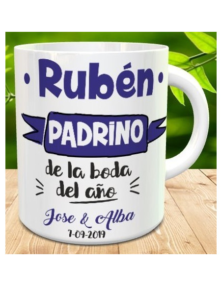 Taza PADRINO boda