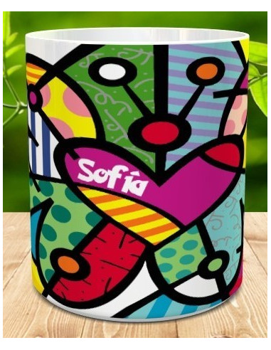 Taza mandala con nombre