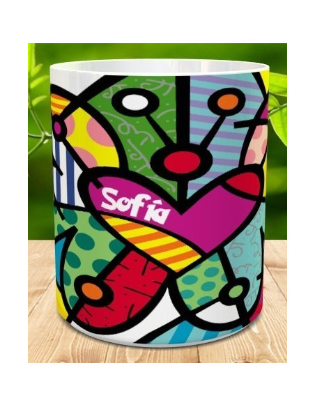 Taza mandala con nombre