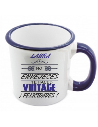 Taza Vintage Felicidades