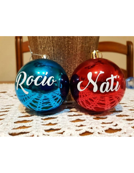 Bola navidad personalizada con el nombre