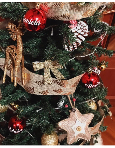 Bola navidad personalizada con el nombre